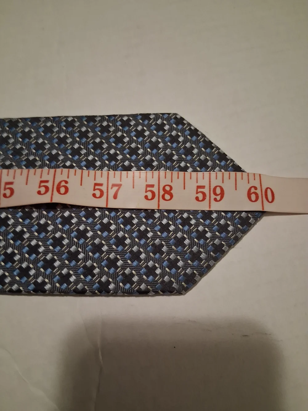 Banana Republic Gray Patterned Men's Tie with Light Blue Accents